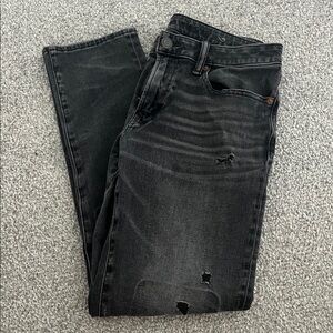 American Eagle Outfitters Black Slim Straight Jeans